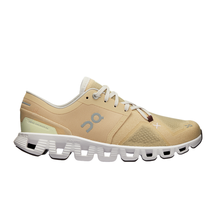 ON Women's Cloud X3 Savannah Frost running shoe, lightweight and cushioned for comfort