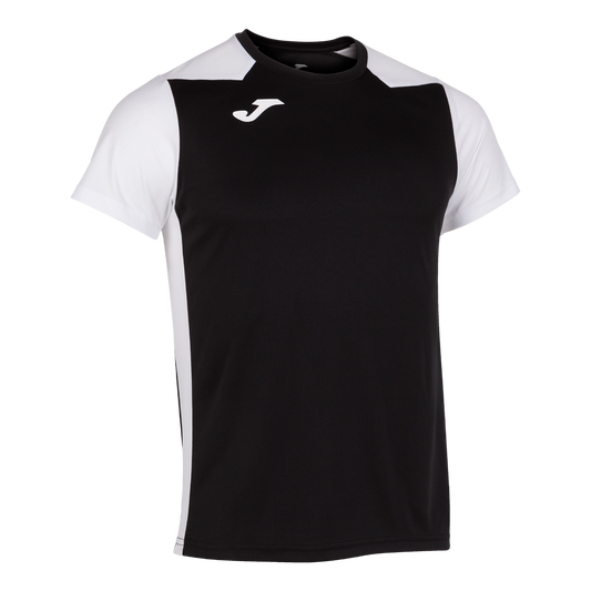 Joma Men's Record II Short Sleeve T-Shirt Black White