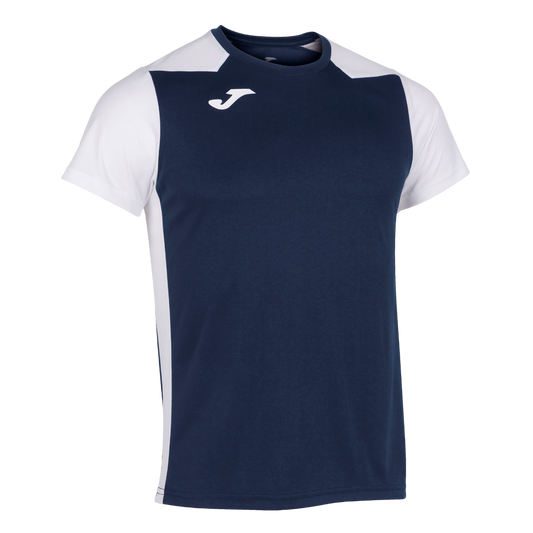 Joma Men's Record II Short Sleeve T-Shirt Navy White