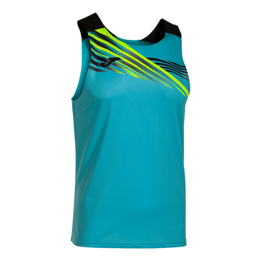 Joma Men's Elite X Sleeveless Shirt Fluor Turquoise Black