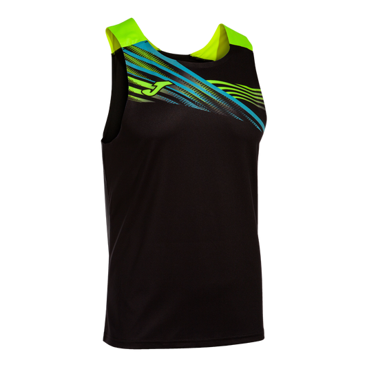 Joma Men's Elite X Sleeveless Shirt Black Fluor Yellow