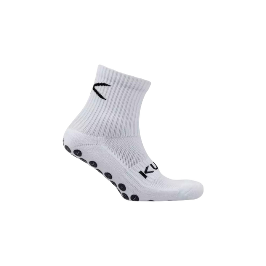 Kupe Active Ankle Grip Socks White