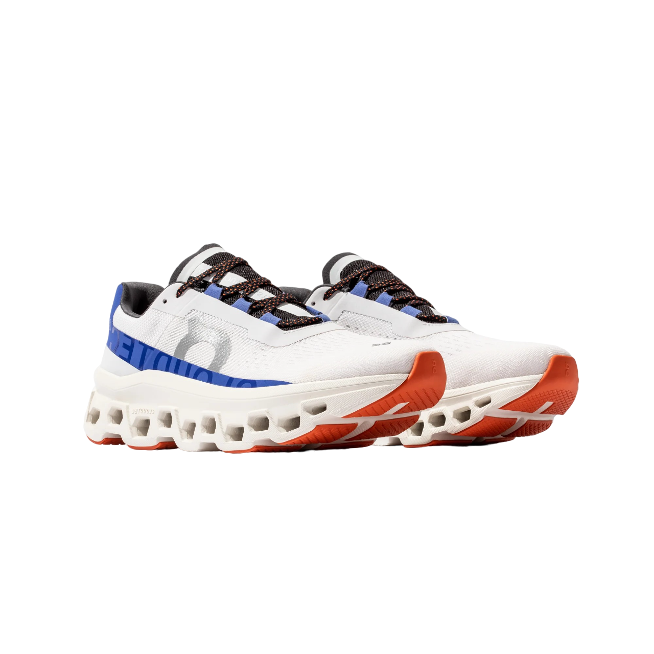 ON Women's Cloudmonster Frost Cobalt running shoe, cushioned for maximum comfort at Op Athlete Supply.