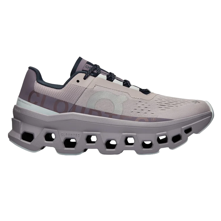 ON Women's Cloudmonster Pearl Arctic running shoe, cushioned and stylish for all-day comfort