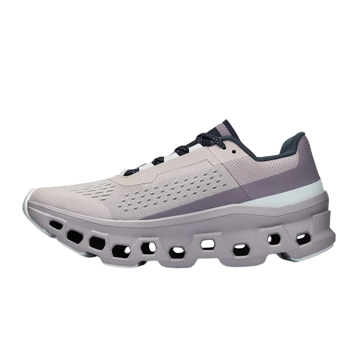 ON Women's Cloudmonster Pearl Arctic running shoe, cushioned and stylish for all-day comfort at Op Athlete Supply