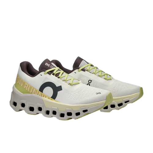 ON Women's Cloudmonster Undyed Zest running shoe, lightweight and colorful for enhanced comfort at Op Athlete Supply