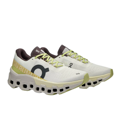 ON Women's Cloudmonster Undyed Zest running shoe, lightweight and colorful for enhanced comfort at Op Athlete Supply