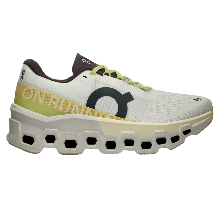 ON Women's Cloudmonster Undyed Zest running shoe, lightweight and colorful for enhanced comfort