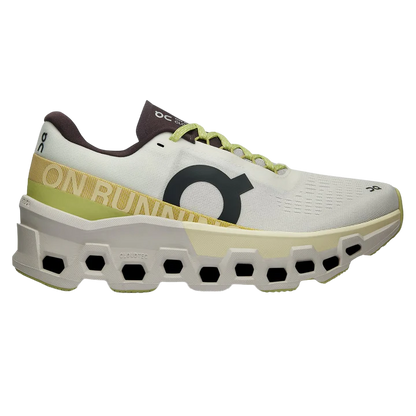 ON Women's Cloudmonster Undyed Zest running shoe, lightweight and colorful for enhanced comfort